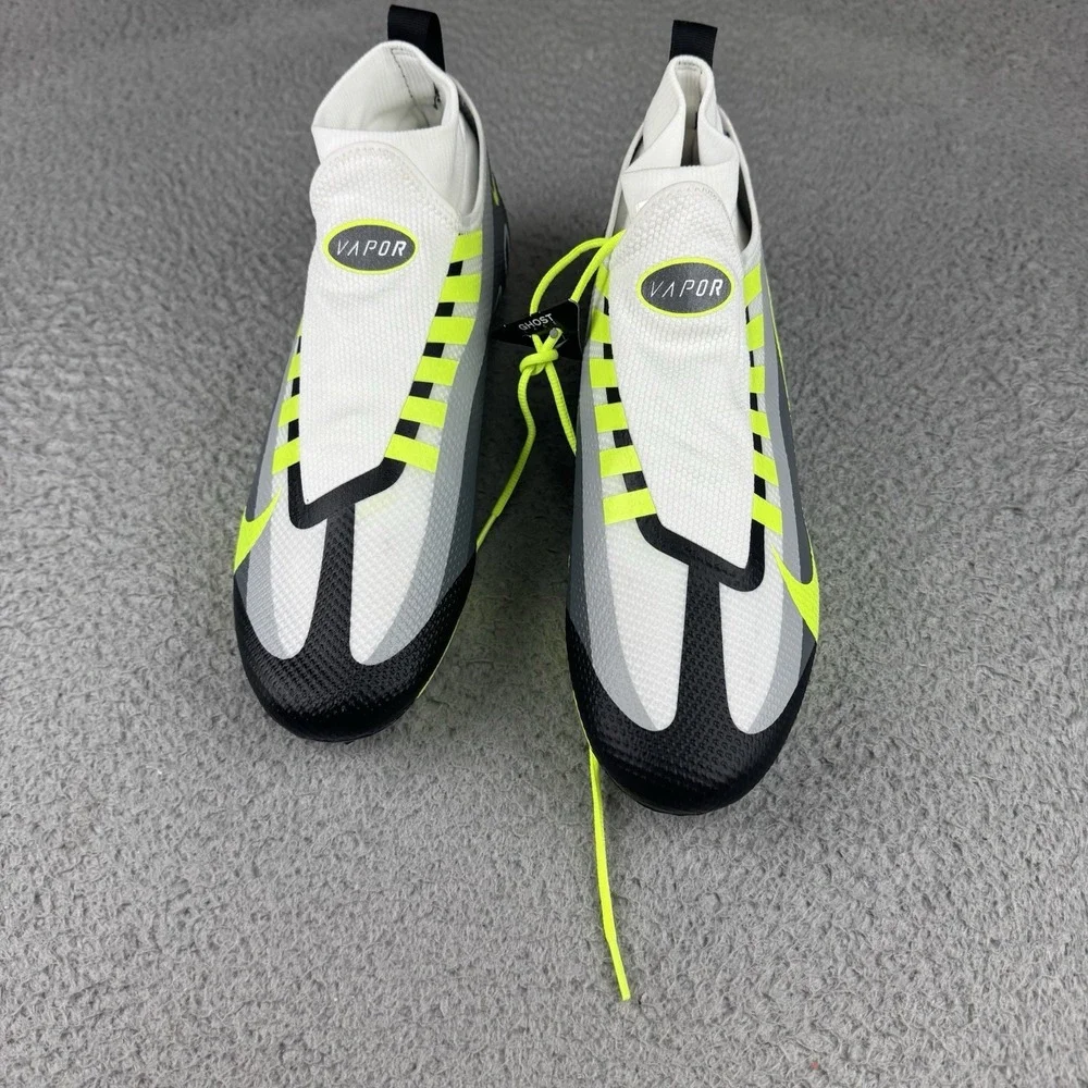 NIKE VAPOR EDGE PRO‎ 360 FOOTBALL CLEATS SIZE 11.5 VOLT WHITE BLACK DV5844-015